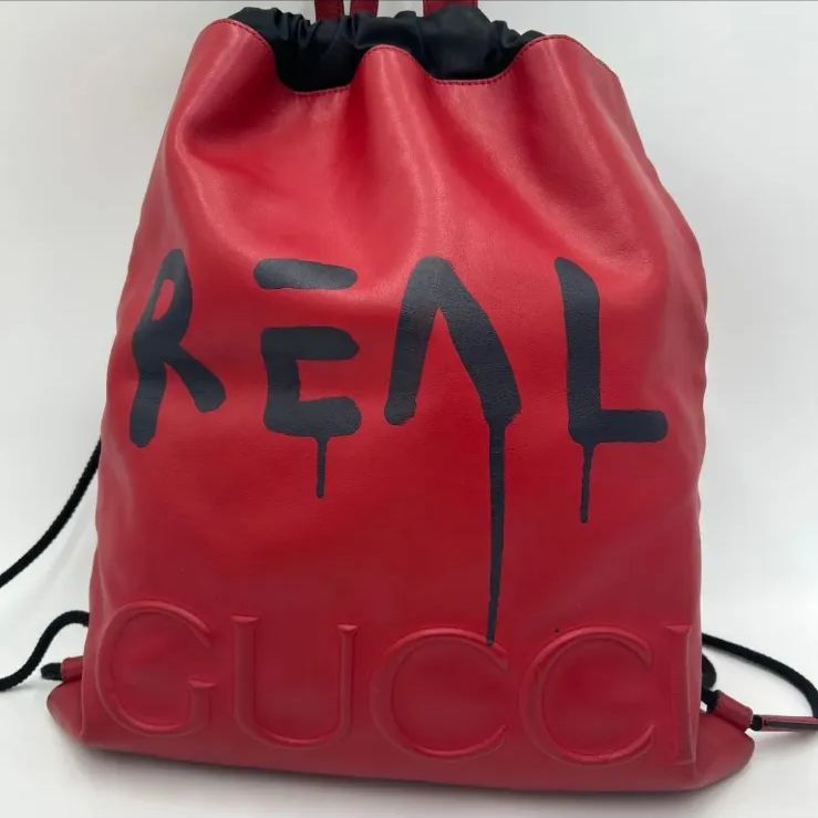 グッチ GUCCI リュック ドローストリング レザー バックパック