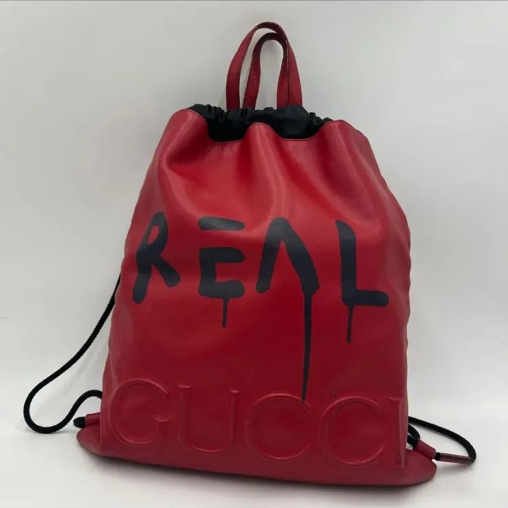 グッチ GUCCI リュック ドローストリング レザー バックパック