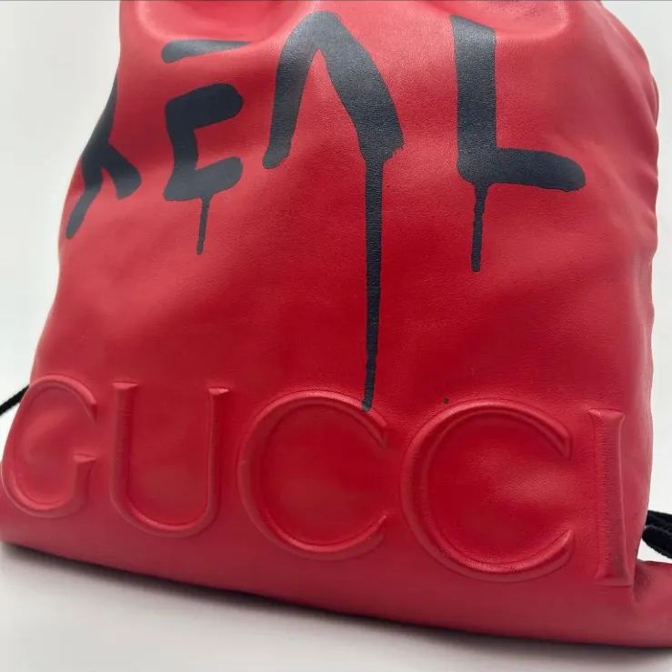 グッチ GUCCI リュック ドローストリング レザー バックパック