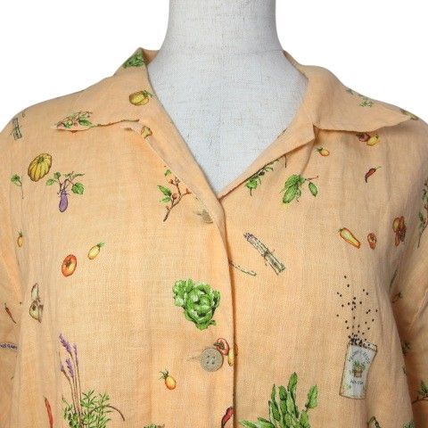 マドモアゼルノンノン mademoiselle NON NON リネンシャツ 半袖