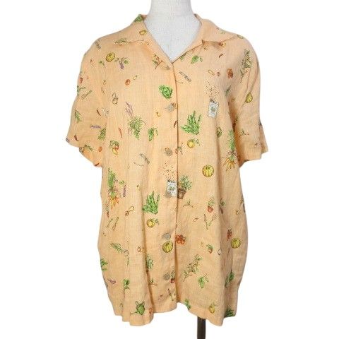 マドモアゼルノンノン mademoiselle NON NON リネンシャツ 半袖