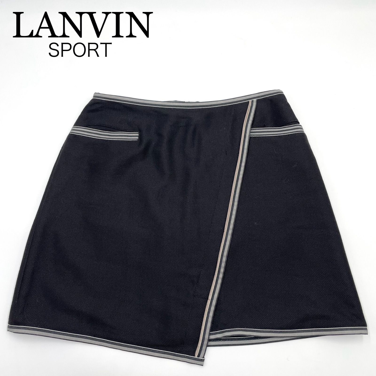 LANVIN SPORT ランバンスポール スカート ゴルフウェア ブラック 黒 40