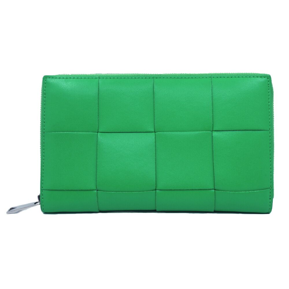 栄】ボッテガヴェネタ カセット ジップアラウンドウォレット 長財布