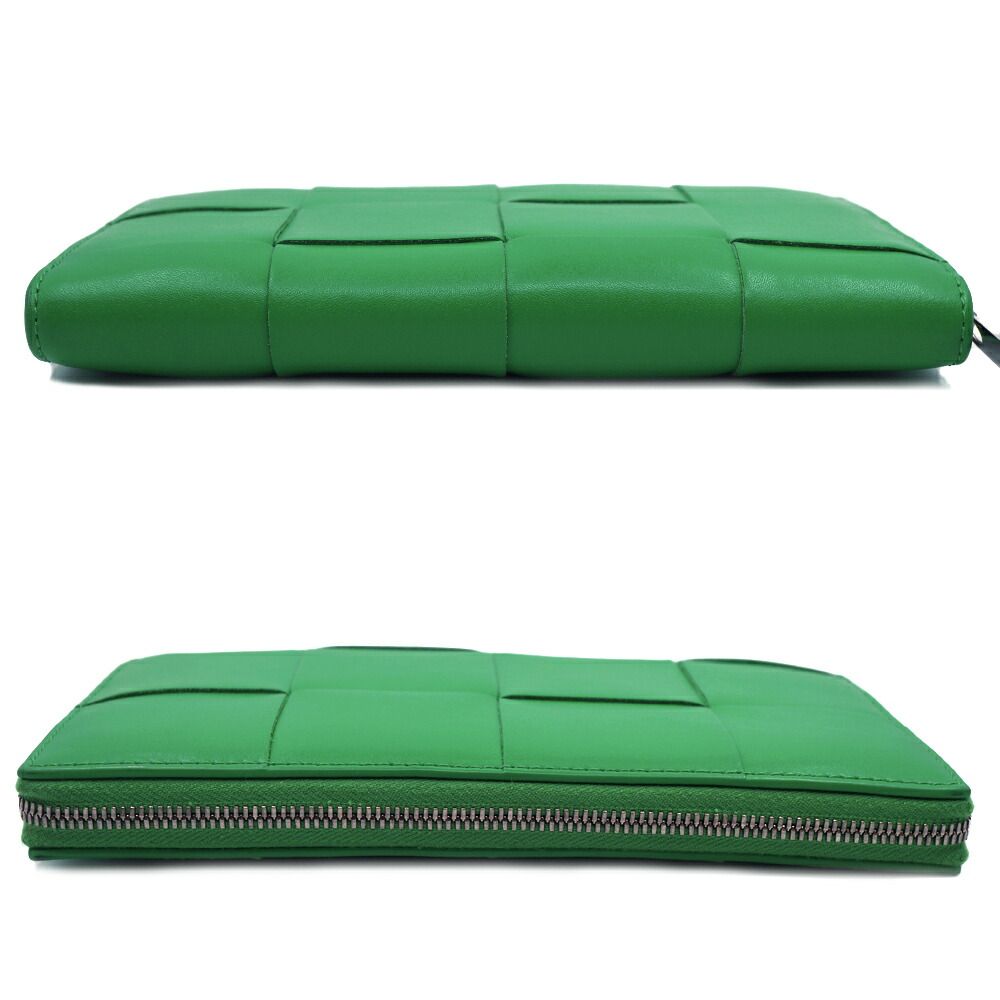 栄】ボッテガヴェネタ カセット ジップアラウンドウォレット 長財布