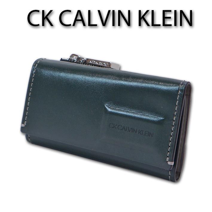 サンプル品 CKカルバンクライン CK CALVIN KLEIN 牛革 キーケース