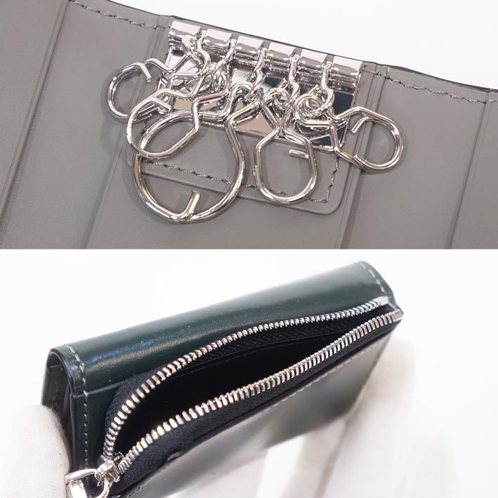 サンプル品 CKカルバンクライン CK CALVIN KLEIN 牛革 キーケース