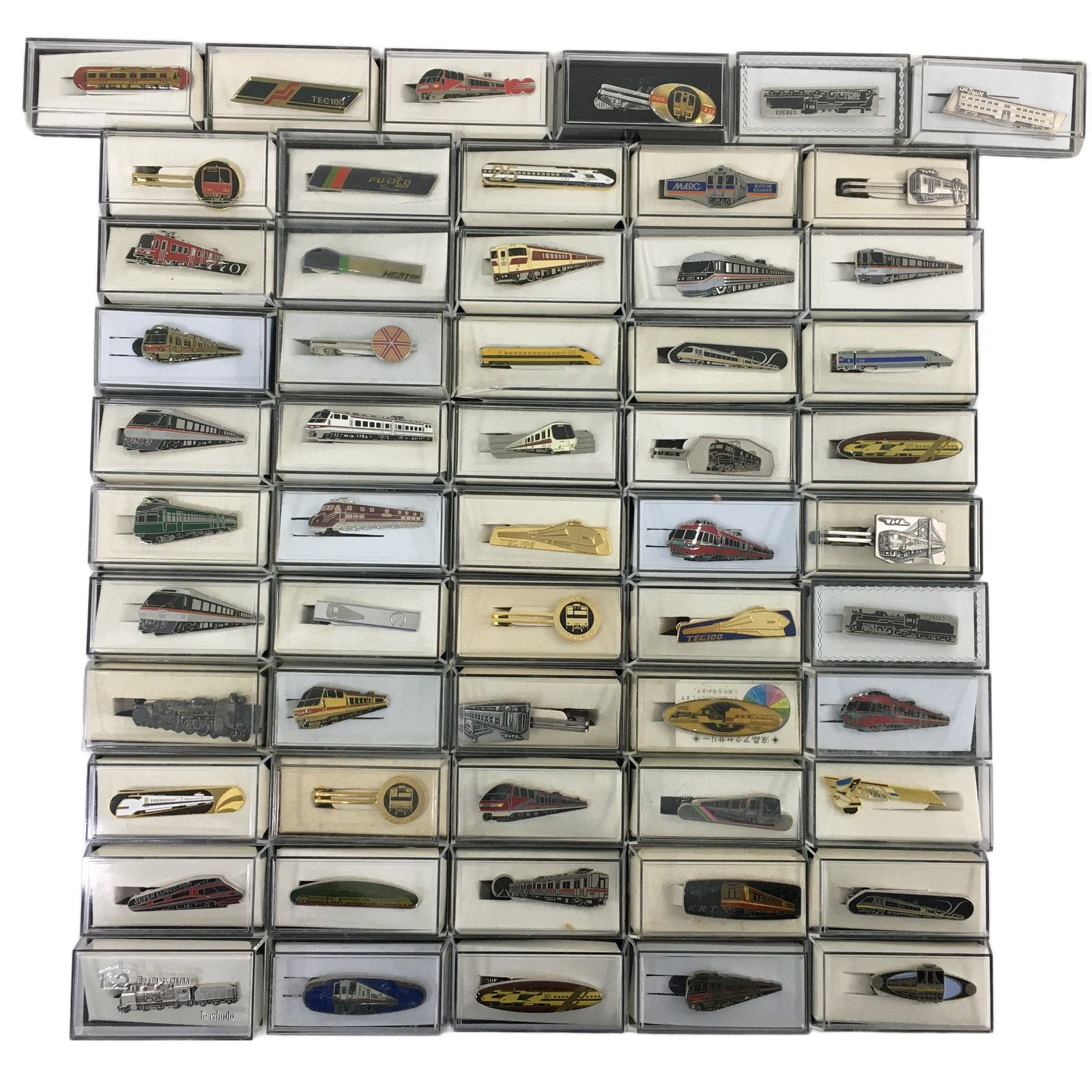 鉄道デザイン ネクタイピン 56個セット 名鉄 名古屋鉄道 日本車輌 JR