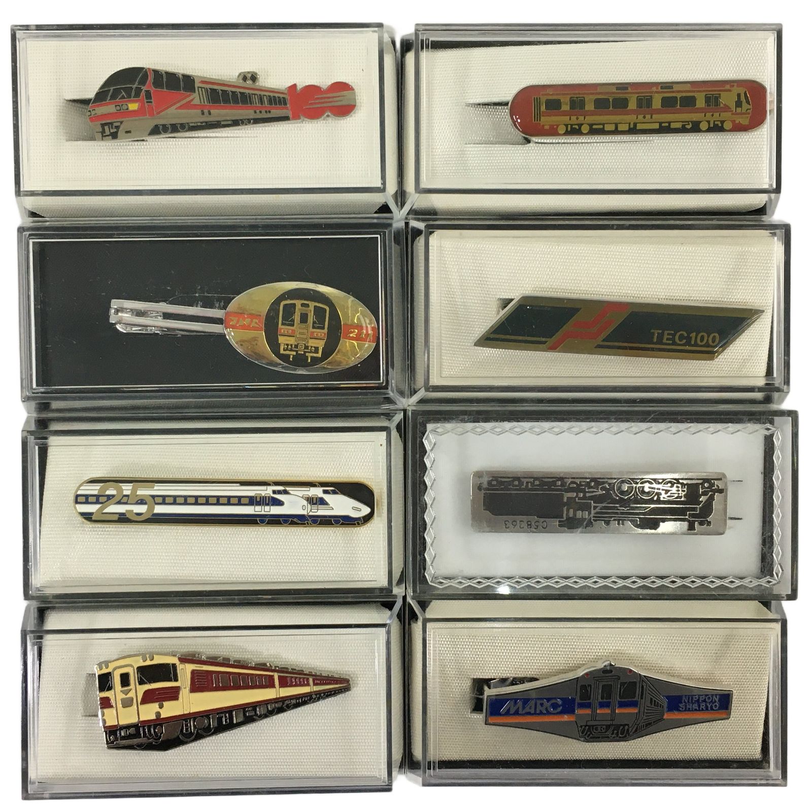 鉄道デザイン ネクタイピン 56個セット 名鉄 名古屋鉄道 日本車輌 JR