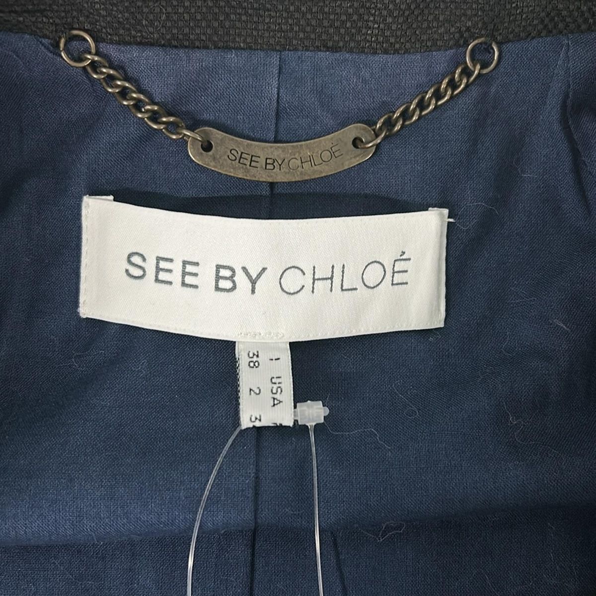 SEE BY CHLOE(シーバイクロエ) コート サイズ38 M レディース美品 - 黒