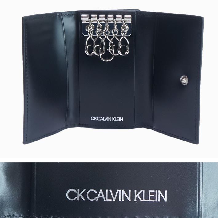 箱なし CKカルバンクライン CK CALVIN KLEIN 牛革 キーケース レジン2