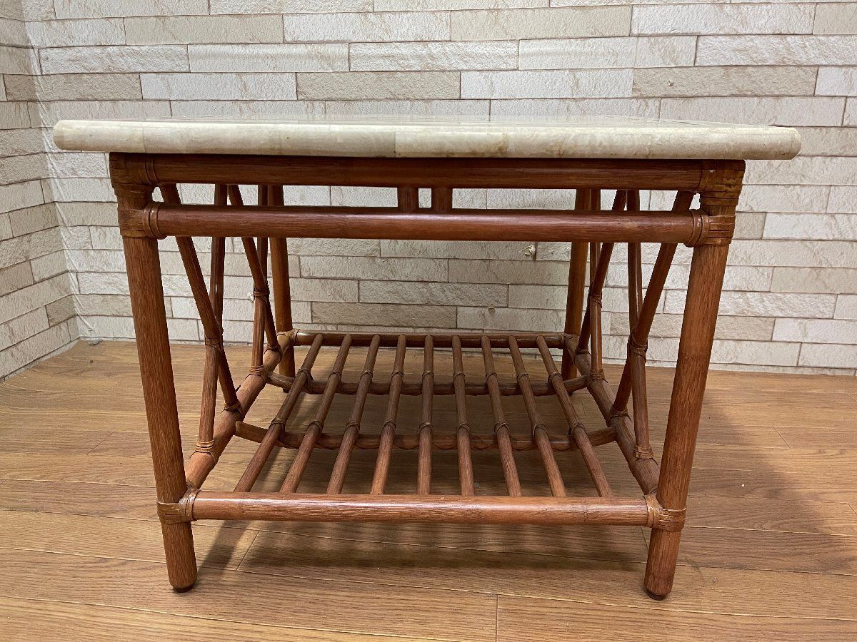 ○廃盤品 カサブランカ CASABLANCA 人工大理石 センターテーブル ロー