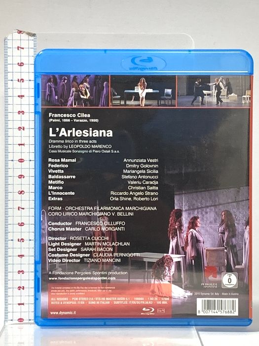 輸入盤 フランチェスコ チ 歌劇 アルルの女 日本語字幕 DYNAMIC ヴェストリ Blu-ray
