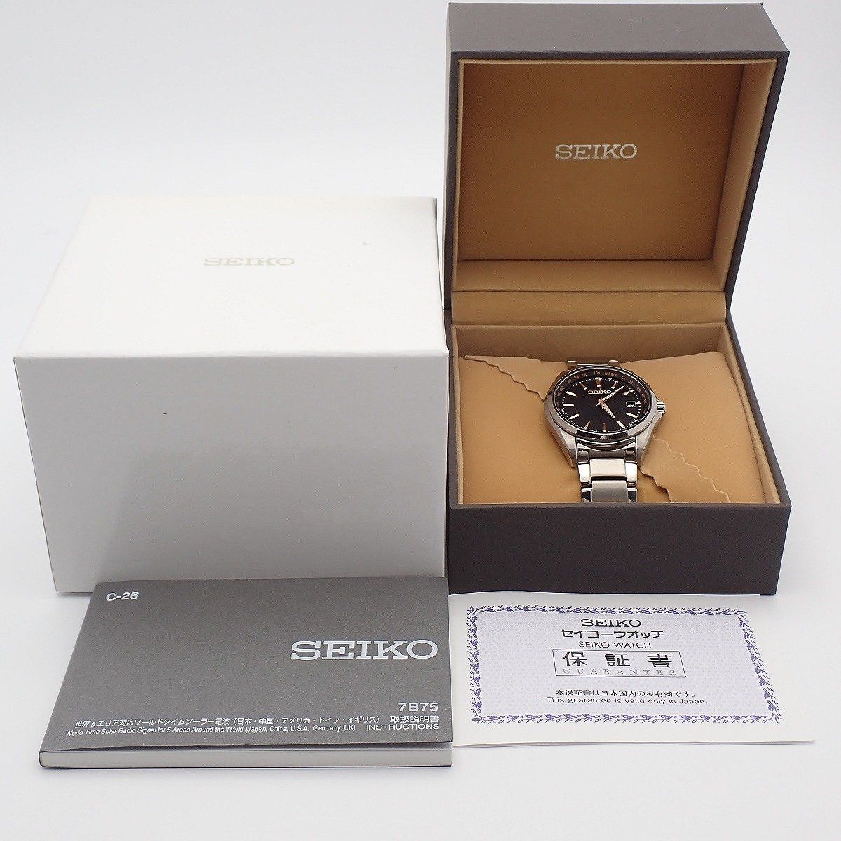SEIKO セイコー セレクション ソーラー電波 メンズ 腕時計 チタン 