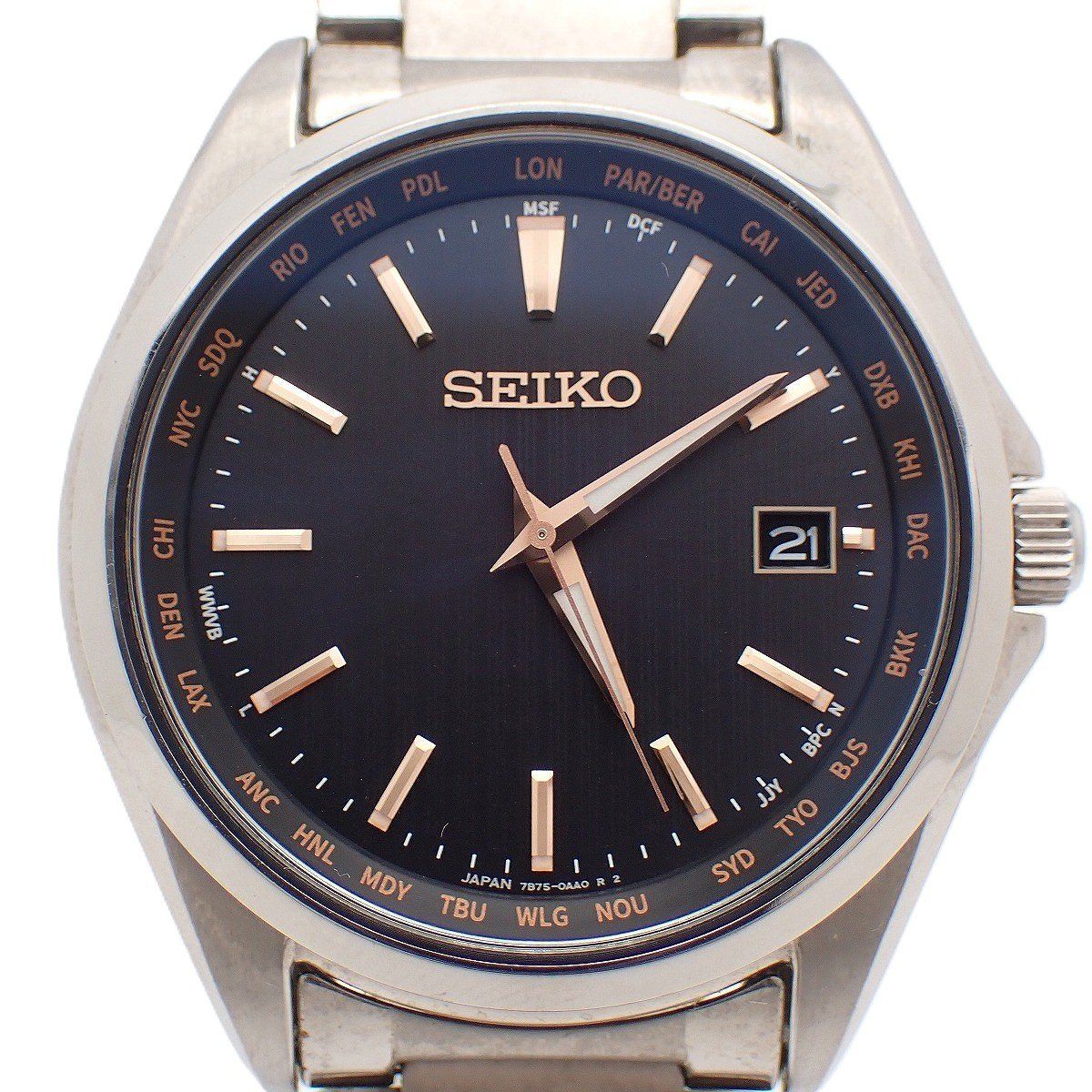SEIKO セイコー セレクション ソーラー電波 メンズ 腕時計 チタン 