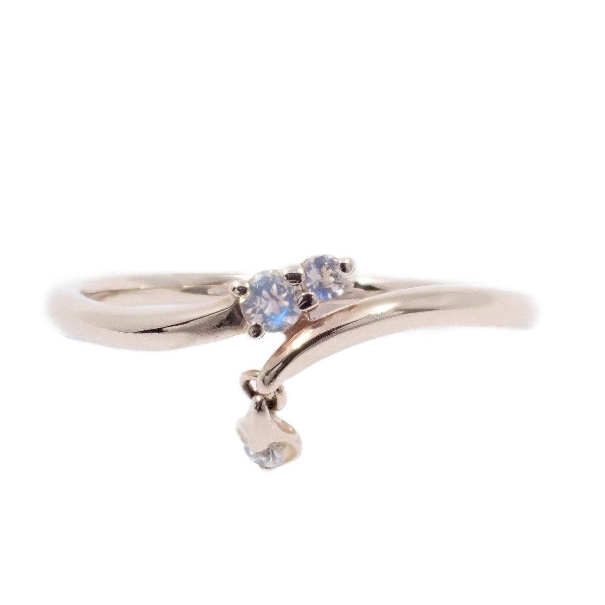 STAR JEWELRY FLOWER DEW PINKIE RING K10 スタージュエリー ピンキー 