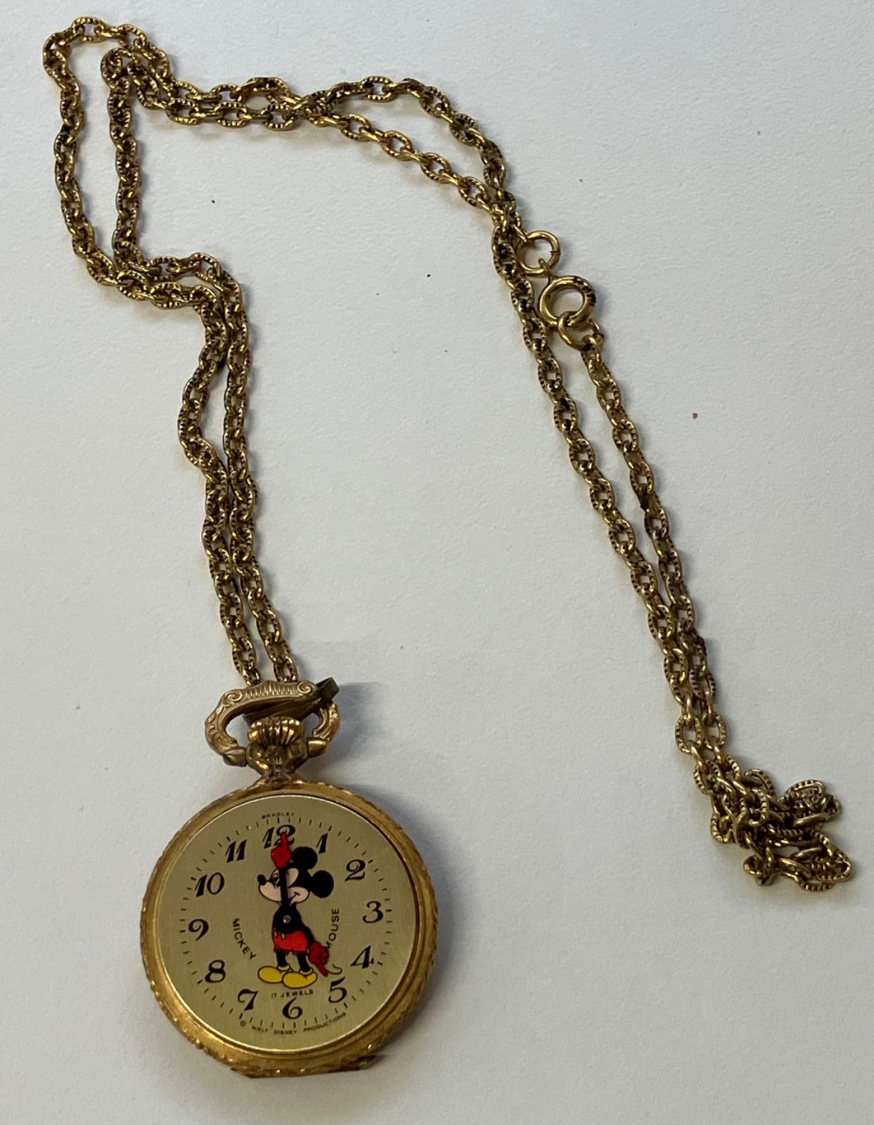 T995 HOT！ ミッキーマウス 懐中時計 手動巻き 非稼働品 - メルカリ