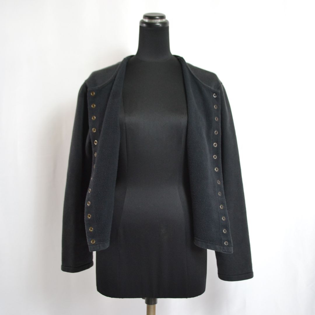 極美品】agnes b.アニエスベー 日本製 コットン製裏起毛 ロゴボタン