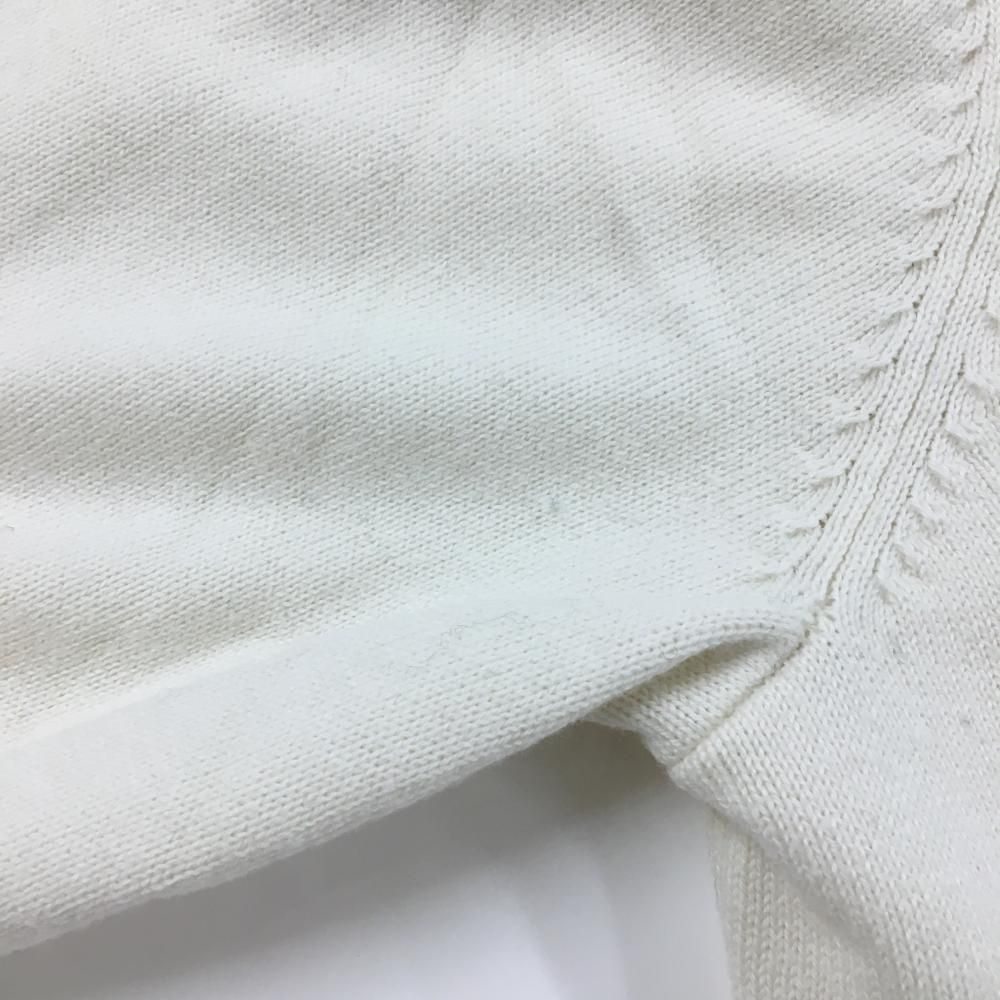 ゴルフ 【美品】マスターバニー セーター 白×黒 フロントロゴ カシミヤ