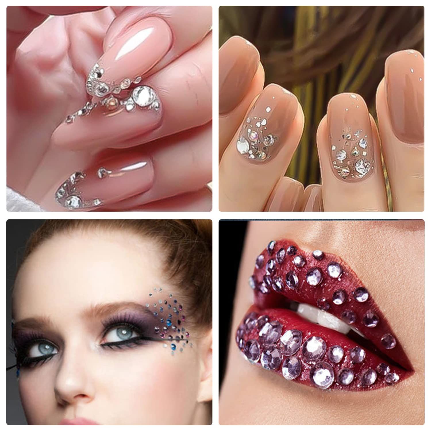 ネイルアート用品　ネイルパーツ　ラインストーン　セット　まとめ売り ラインストーン ネイル クリスタル ネイルパーツ （8000PCS ）ネイル