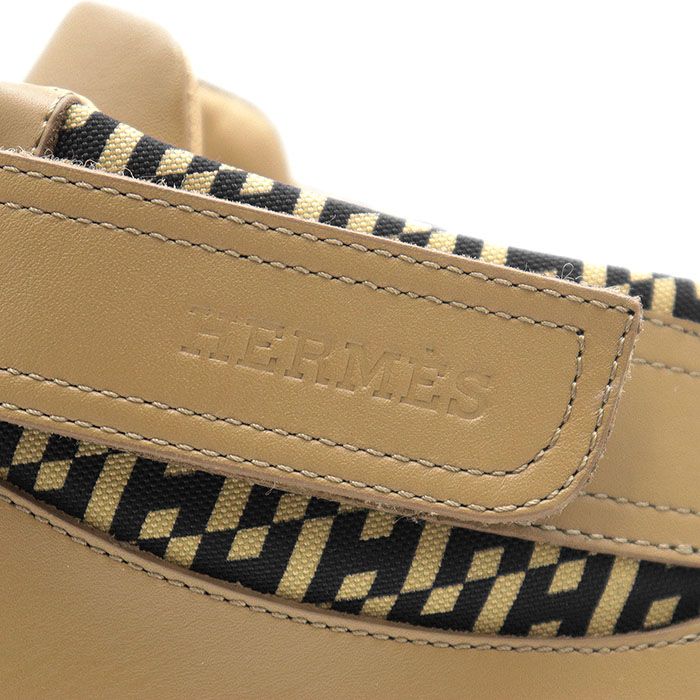 極美品】HERMES エルメス スニーカー フリースタイル ハイカット H