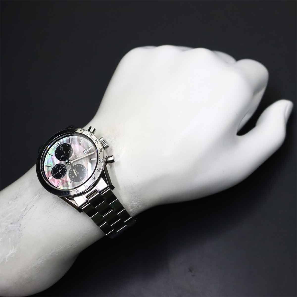  タグホイヤー TAG Heuer カレラ CV201P 0 クロノグラフ メンズ 腕時計 デイト ブラックシェル 自動巻き ウォッチ Carrera 90310978 着回し力 自動巻き時計 腕時計(アナログ)