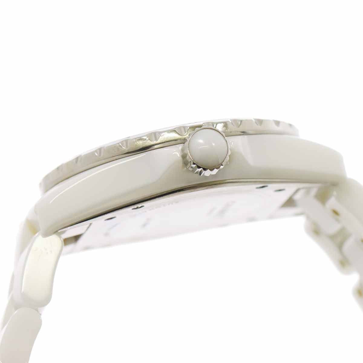  シャネル CHANEL J12 38mm H0970 メンズ 腕時計 デイト ホワイト セラミック オートマ 自動巻き ウォッチ 90311228 自動巻き時計 腕時計(アナログ)