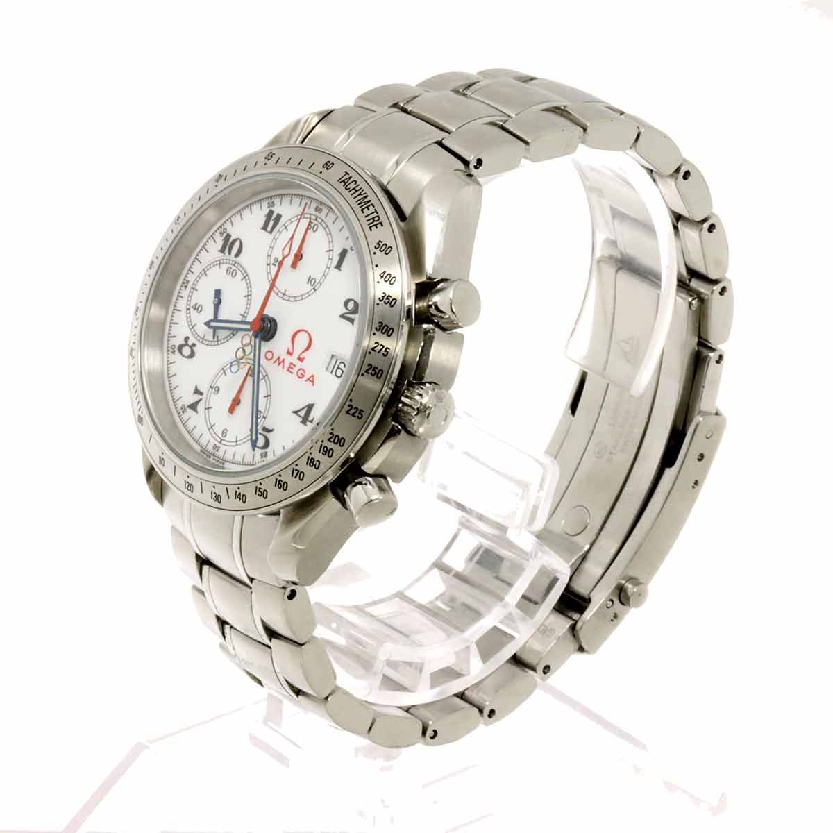  オメガ OMEGA スピードマスター デイト オリンピックコレクション 323 10 40 40 04 001 クロノグラフ 自動巻き Speedmaster 90311686 重ね着 自動巻き時計 腕時計(アナログ)