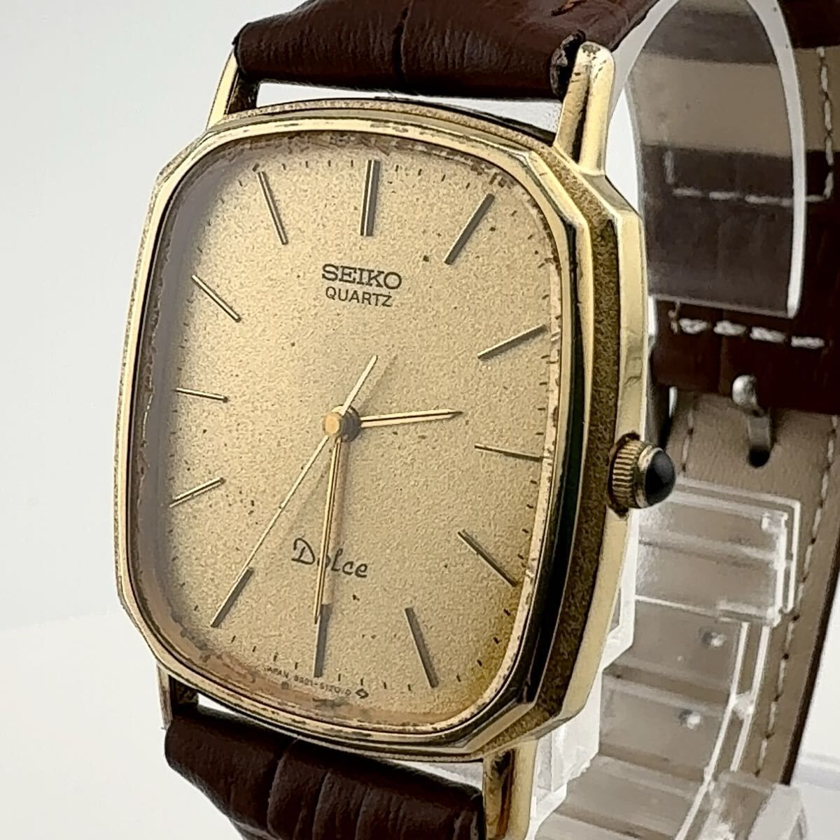 SEIKO 9521-5120 セイコー DOLCE ドルチェ クォーツ スクエア メンズ