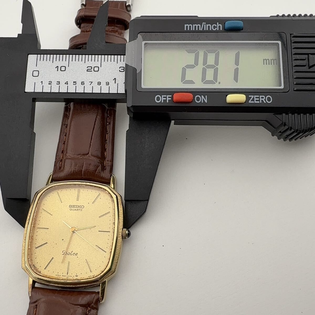 SEIKO 9521-5120 セイコー DOLCE ドルチェ クォーツ スクエア メンズ