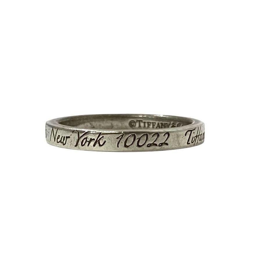 TIFFANY&Co.】ノーツ ナロー ニューヨーク リング AG925 SV925 SILVER