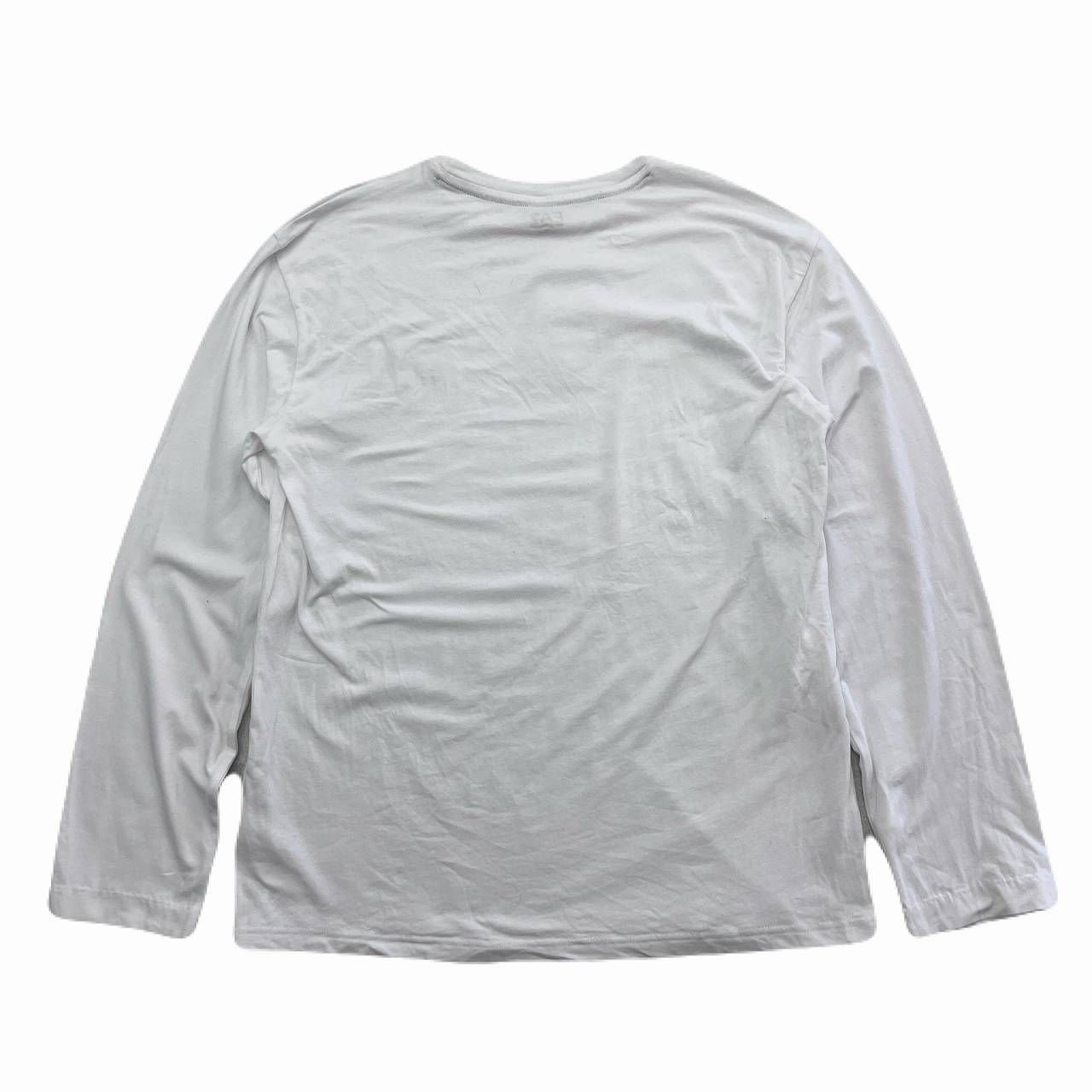 エンポリオアルマーニ カットソー 長袖 メンズ XL ホワイト ストレッチ