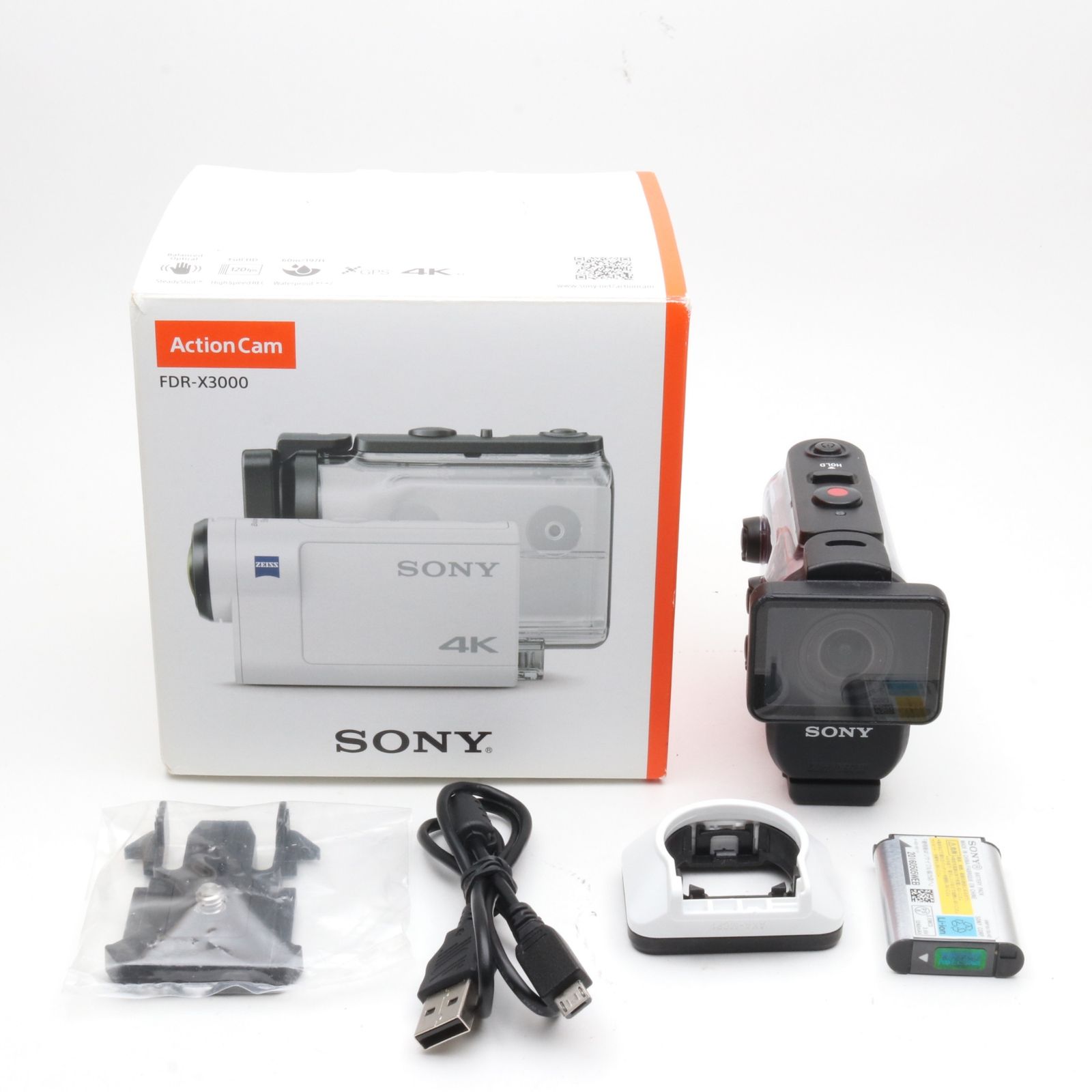 SONY(ソニー) ウエアラブルカメラ アクションカム 4K+空間光学ブレ補正 