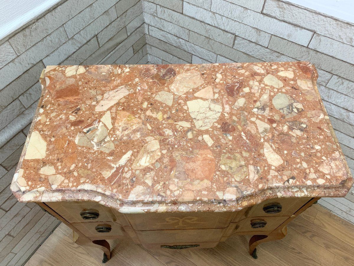 ◇イタリア 大理石天板 サイドボード サイドチェスト クラシック