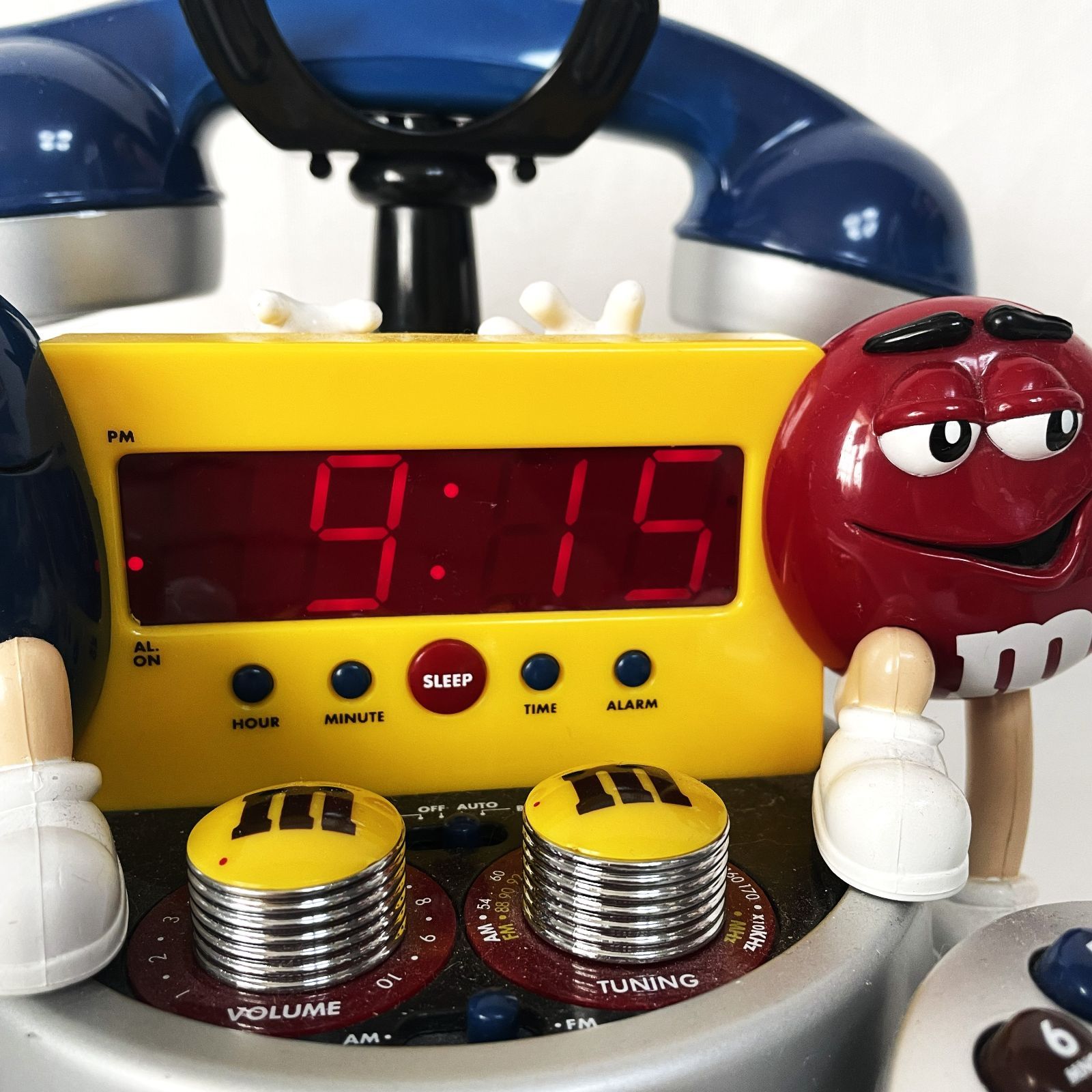 M&M Alarm Clock Radio & Phone エムアンドエムズ 時計 ラジオ 電話機