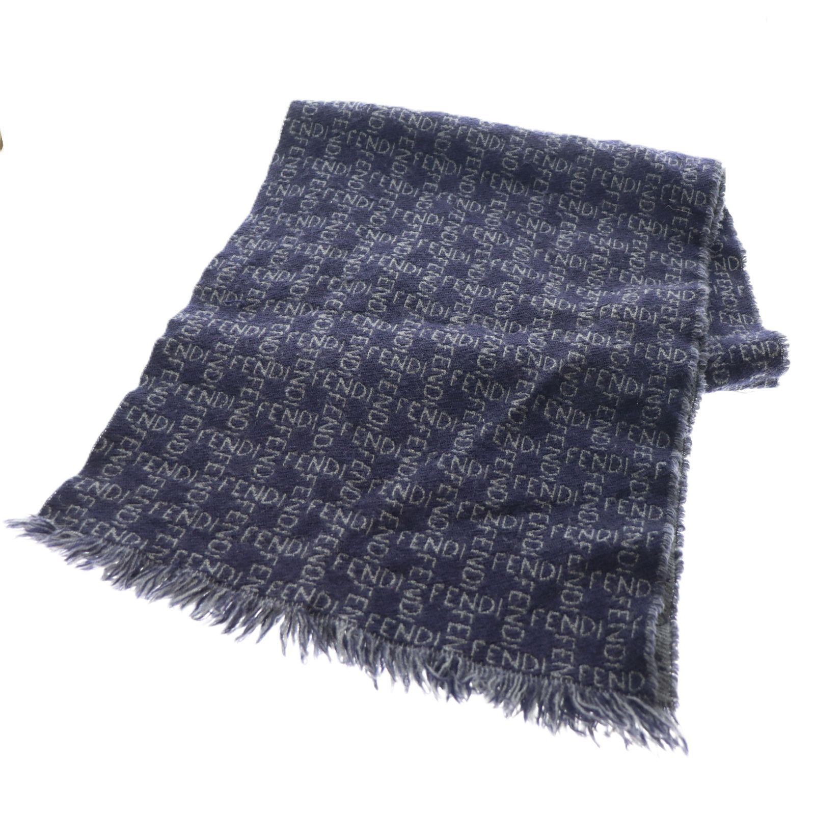 FENDI マフラー ロゴ ウール リバーシブル 正規品 - メルカリ