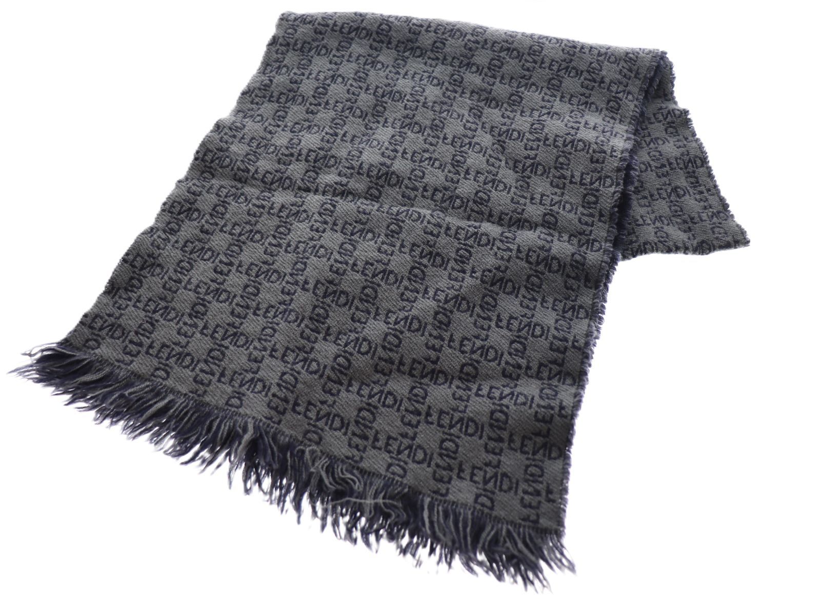 FENDI マフラー ロゴ ウール リバーシブル 正規品 - メルカリ