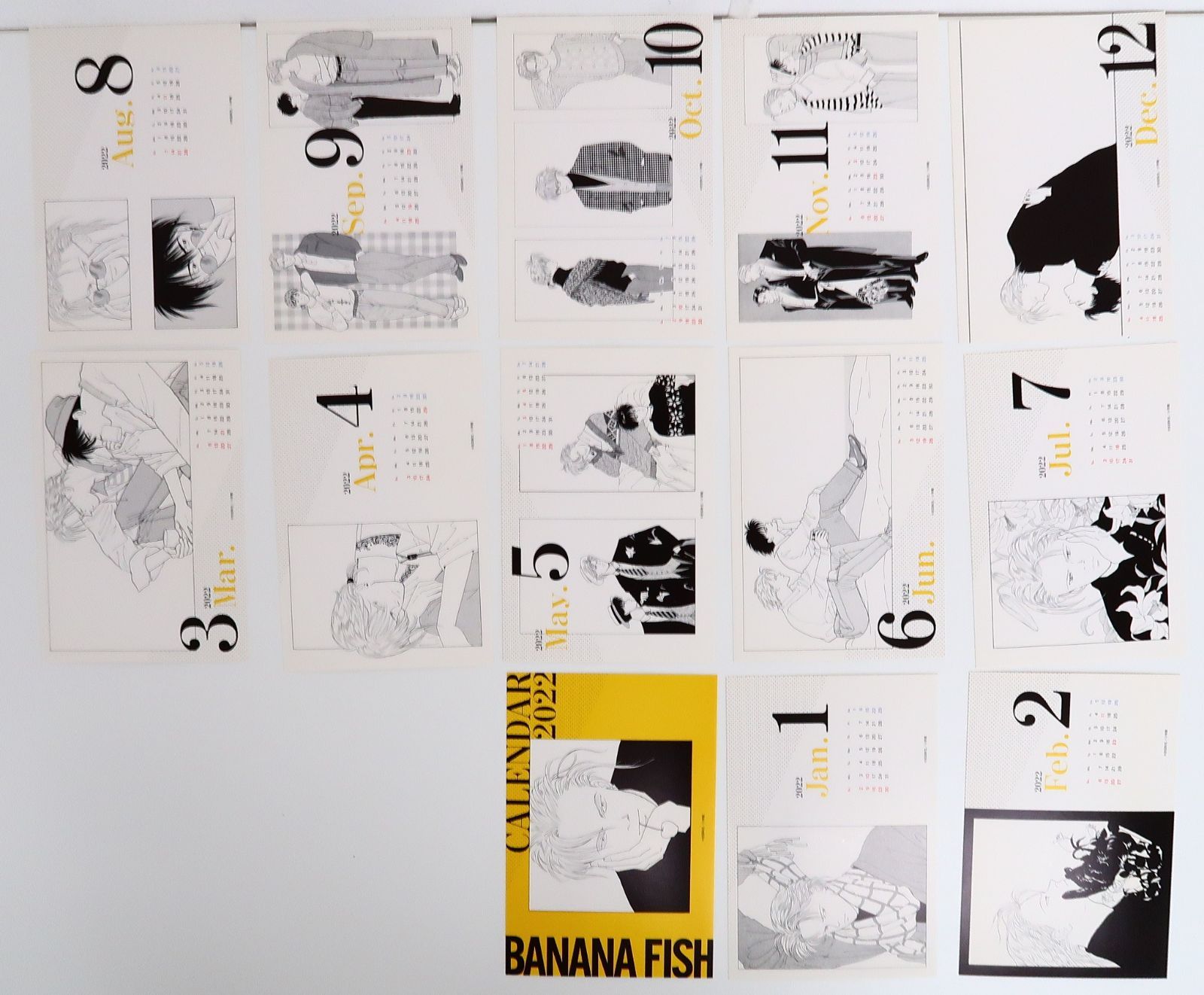 9点セット BANANA FISH グッズ/DMMスクラッチ/2022カレンダーなど