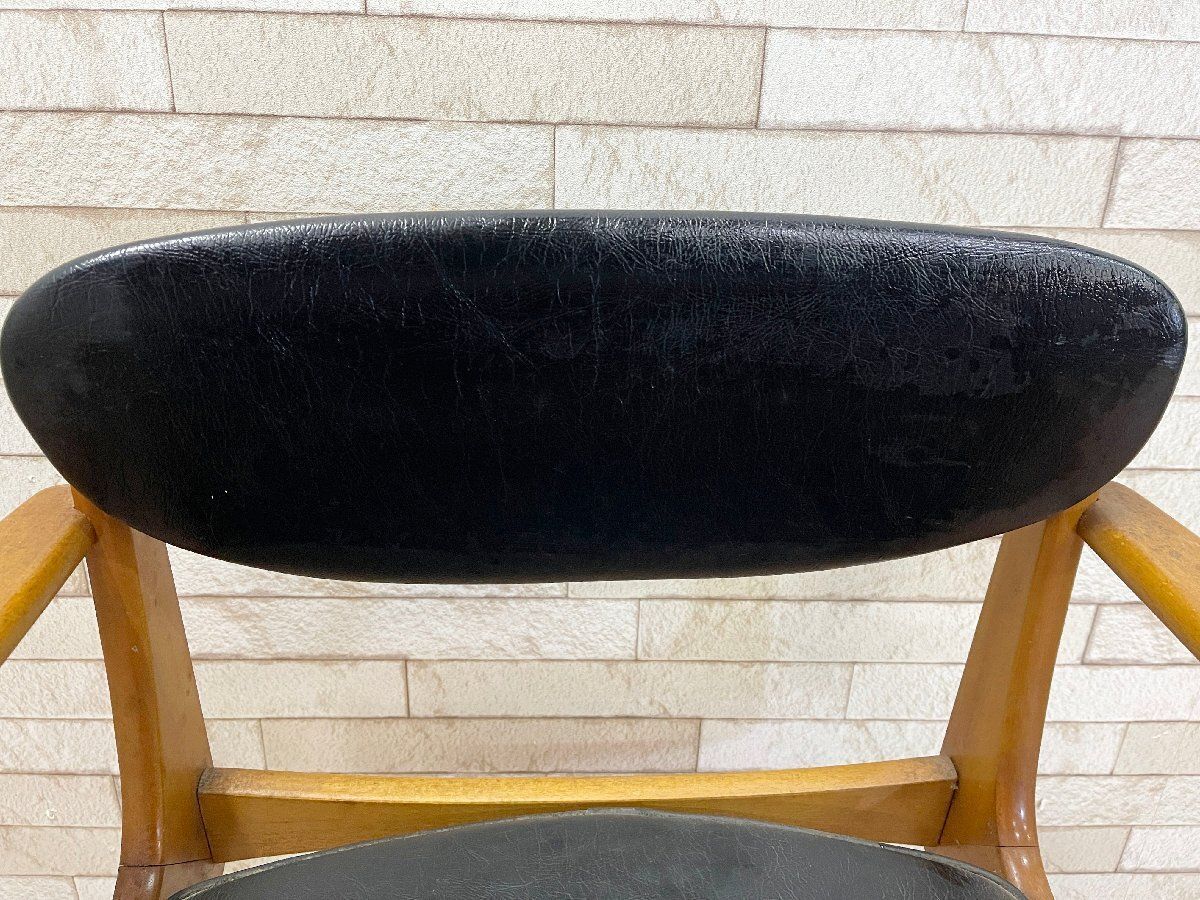 □希少 オールドマルニ maruni デスクチェア イス 椅子 回転チェア