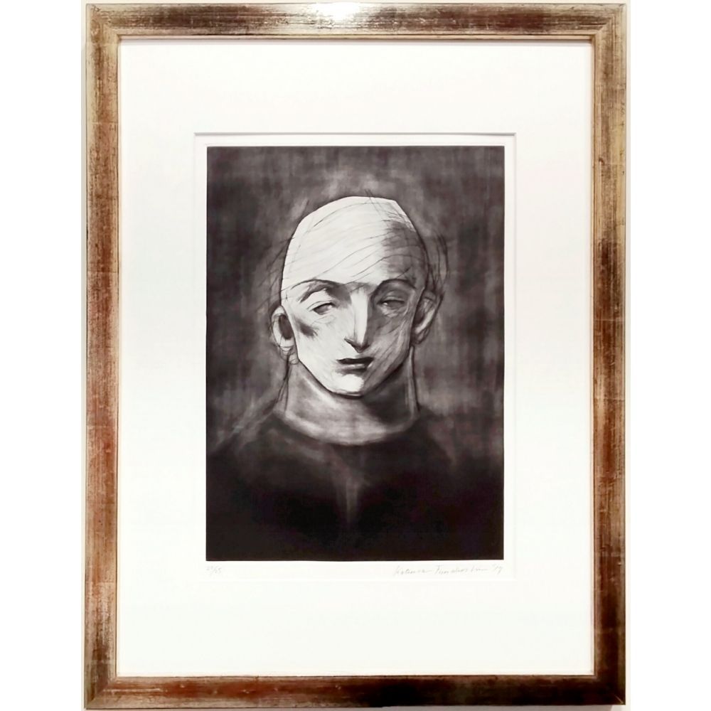 舟越桂 少年 銅版画 2017年 メゾチント ドライポイント 限定25部 直筆