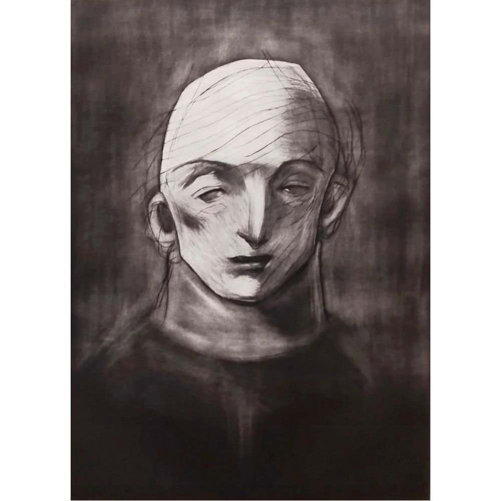 舟越桂 少年 銅版画 2017年 メゾチント ドライポイント 限定25部 直筆