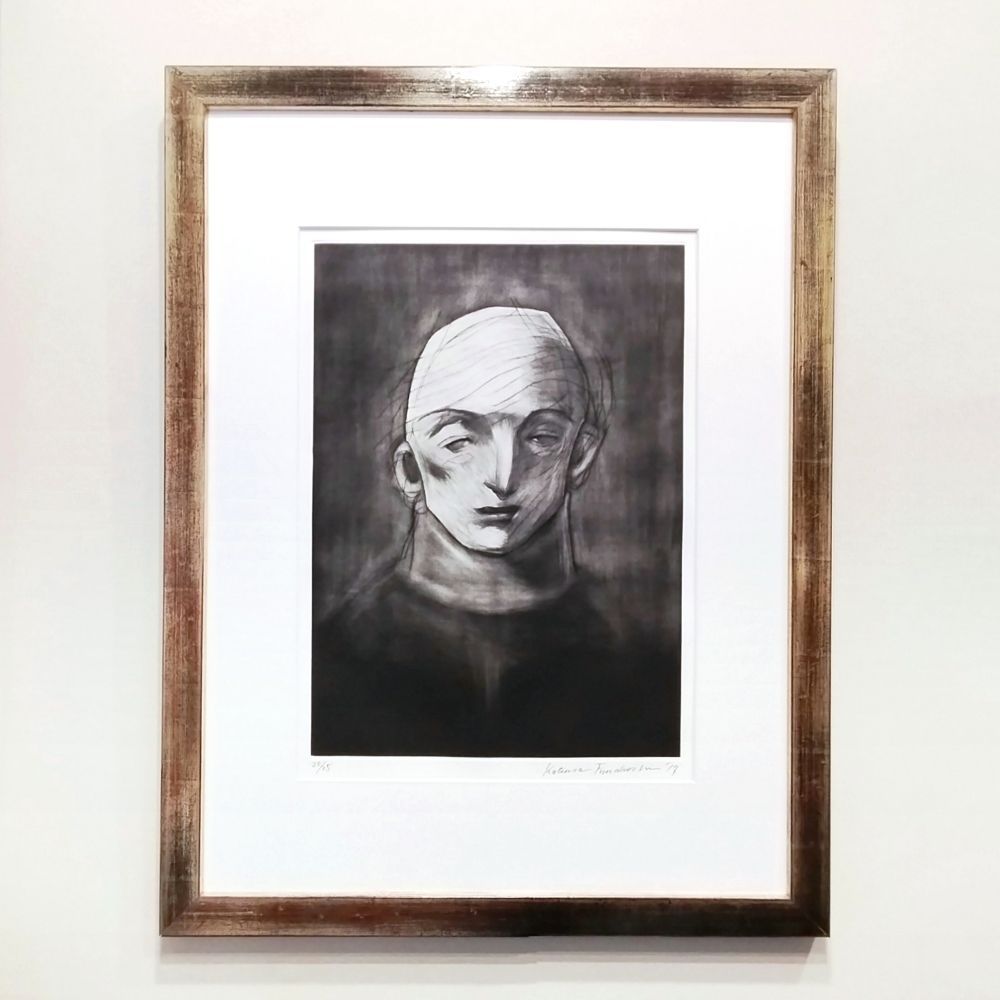 舟越桂 少年 銅版画 2017年 メゾチント ドライポイント 限定25部 直筆