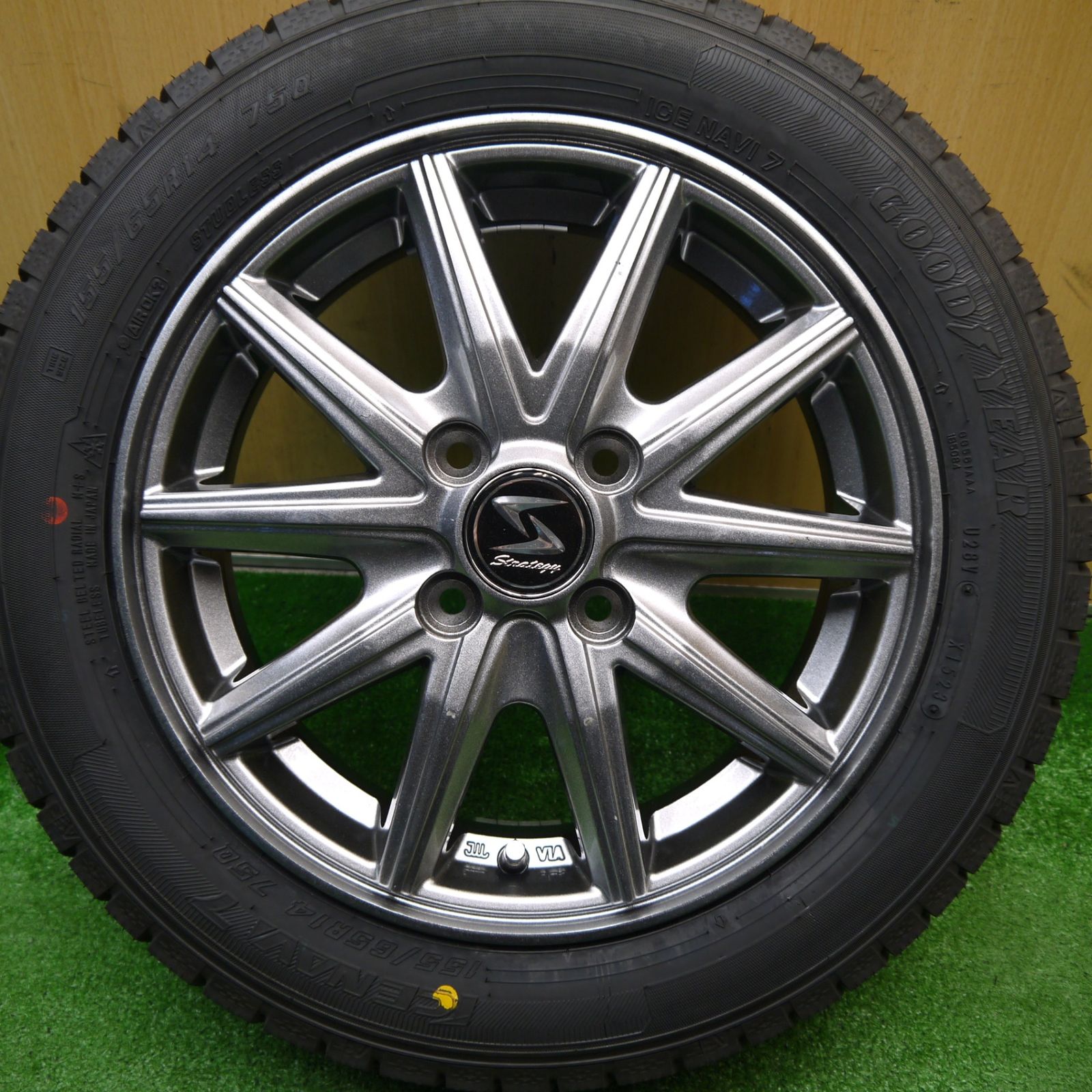 未使用！23年！1本☆スタッドレス 155/65R14 グッドイヤー アイスナビ7 