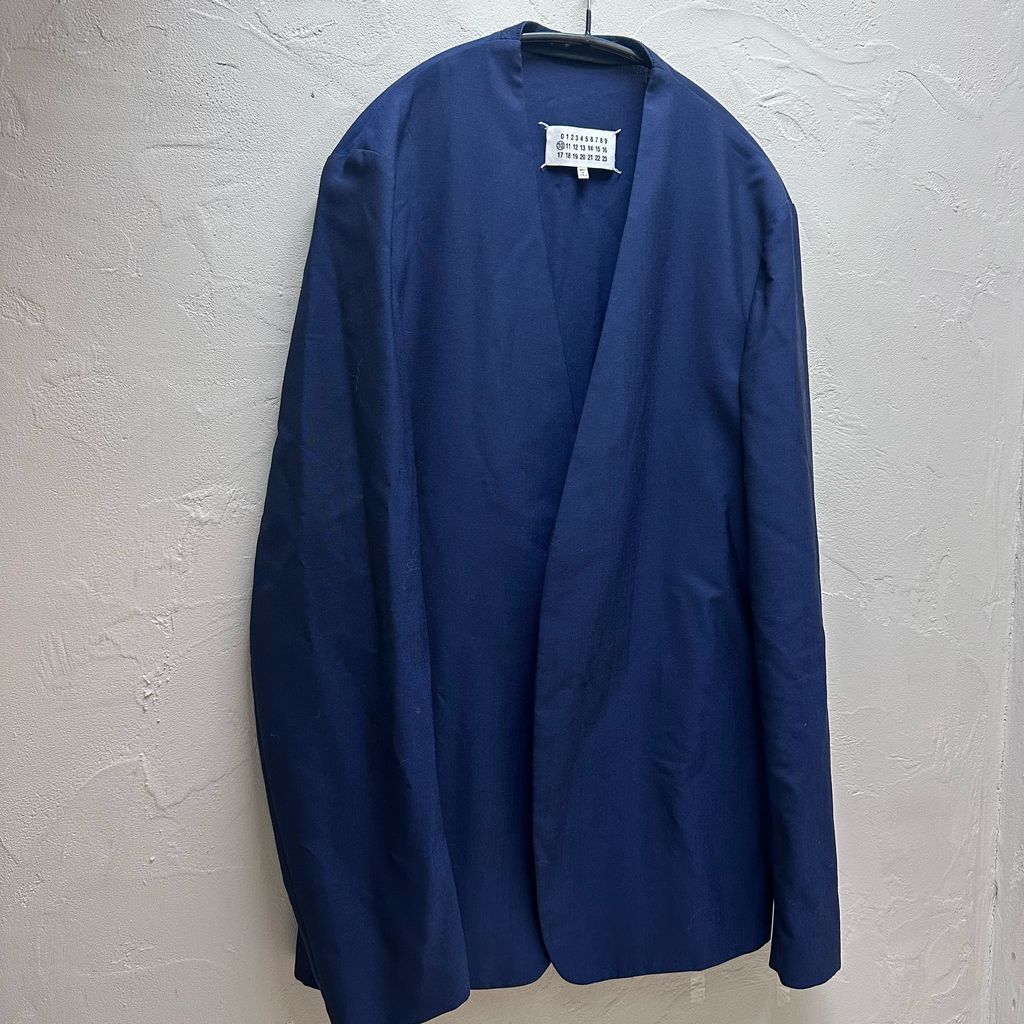 Maison Margiela メゾンマルジェラ 19SS WOOL NO-COLLAR JACKET ノー