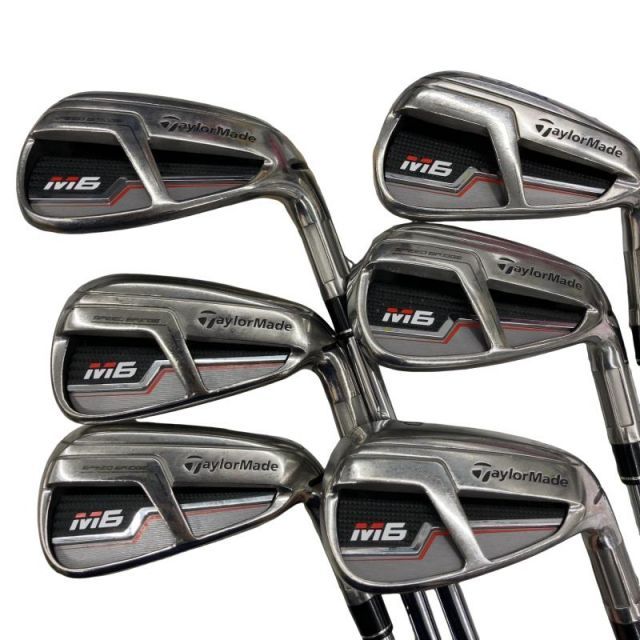 中古】 テーラーメイド M6 6S アイアンセット IR RE-AX 85 STEEL