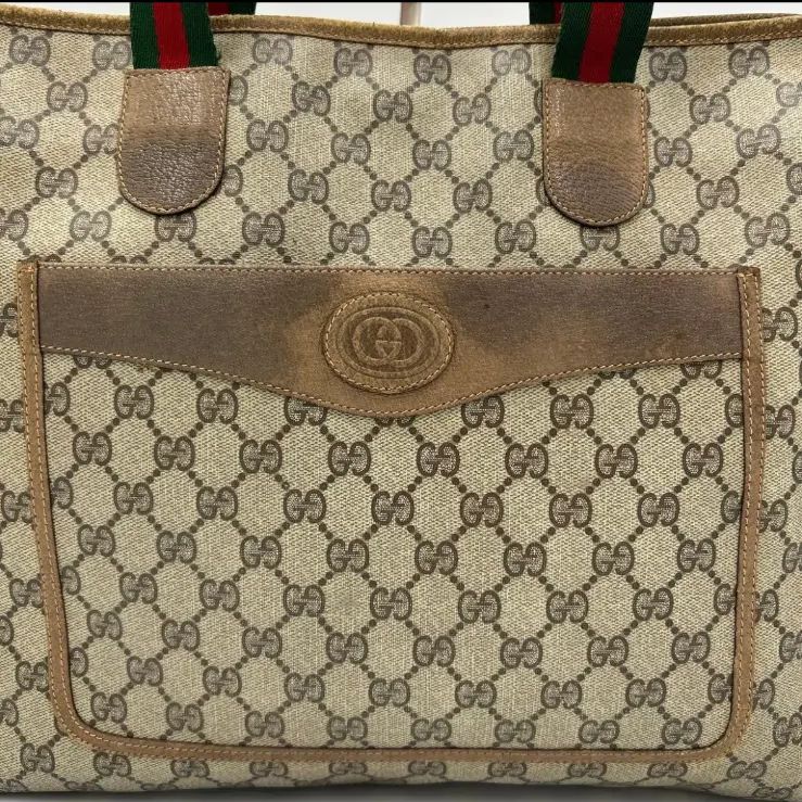 GUCCI トートバッグ シェリーライン グッチ オールドグッチ レザー GG