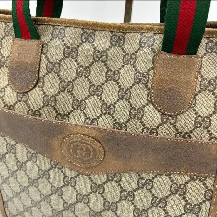 GUCCI トートバッグ シェリーライン グッチ オールドグッチ レザー GG
