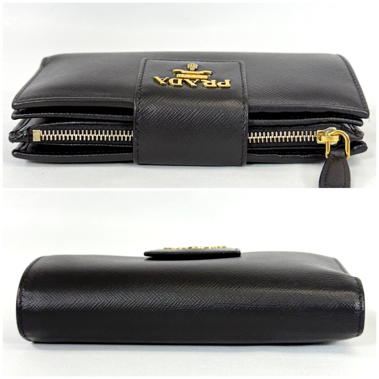 希少 大容量カード収納・近年モデル】PRADA プラダ サフィアーノ