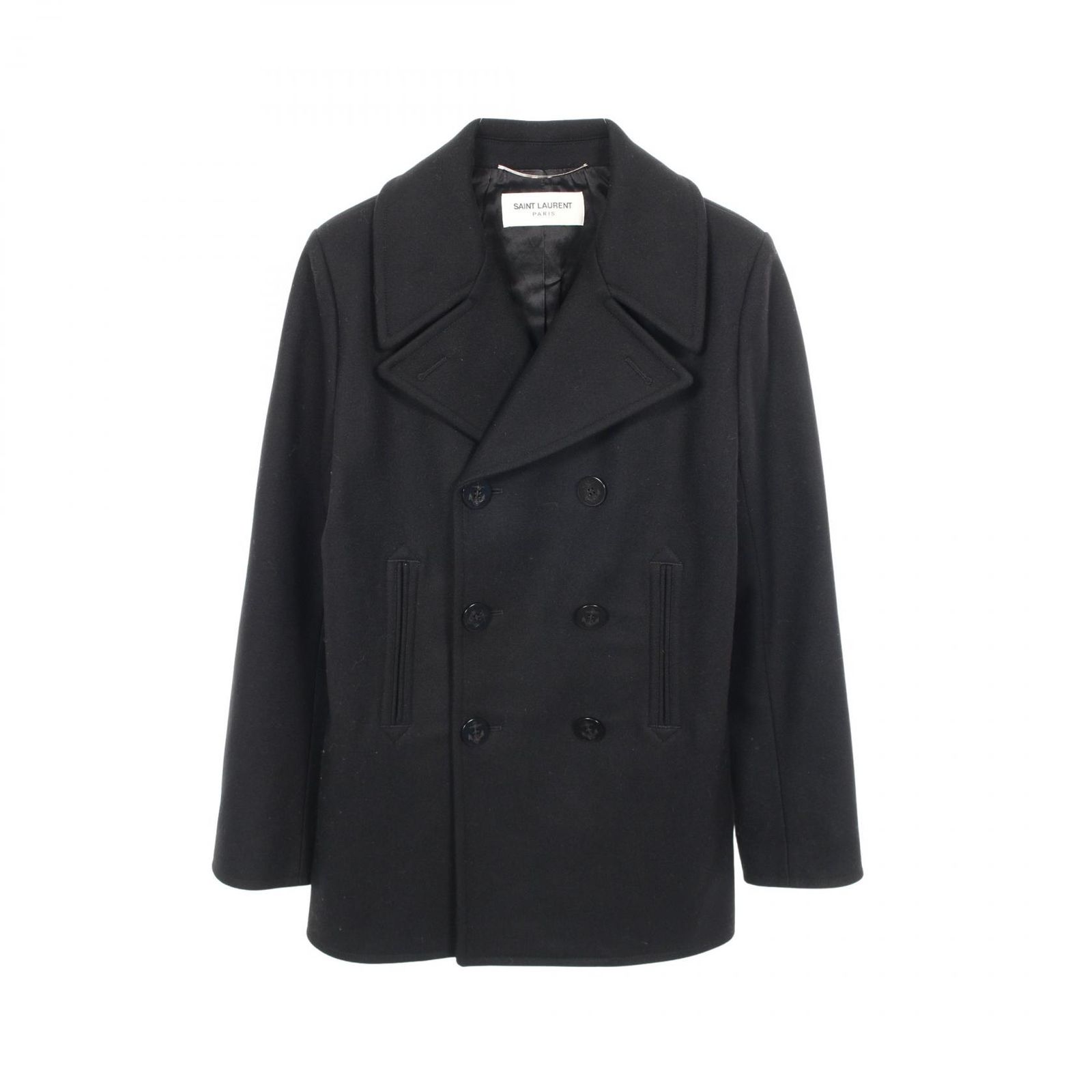 サンローランパリ SAINT LAURENT PARIS ピーコート ウール ピーコート 