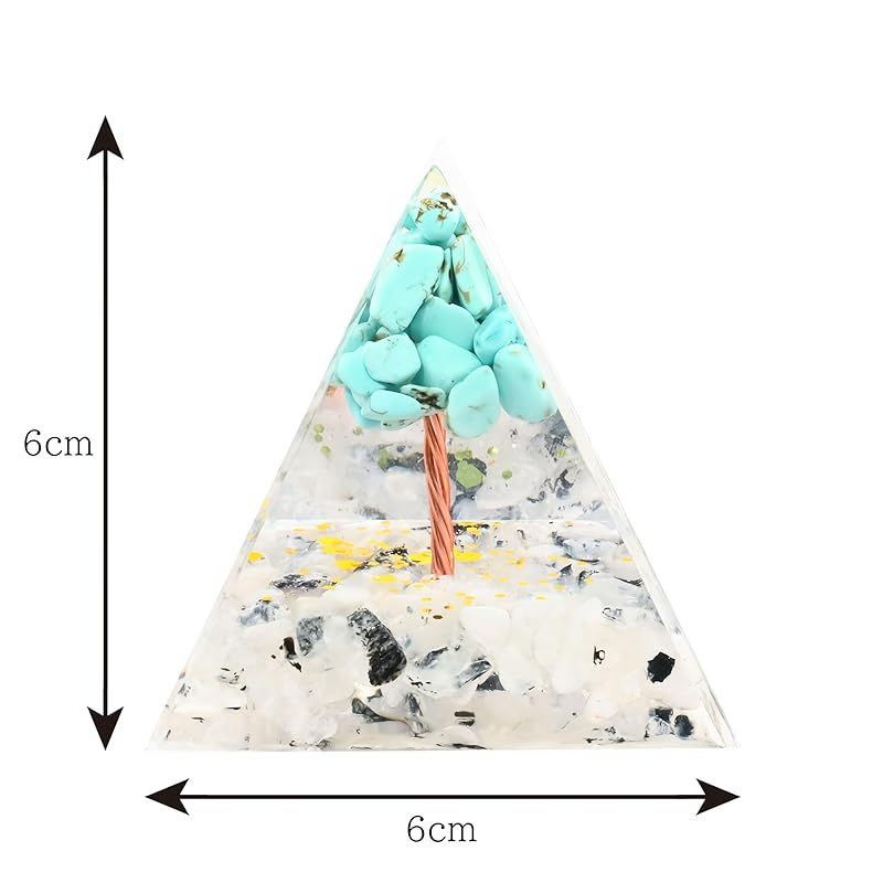 新品】 オルゴナイト クリスタル オルゴン ピラミッド ツリー 招財樹