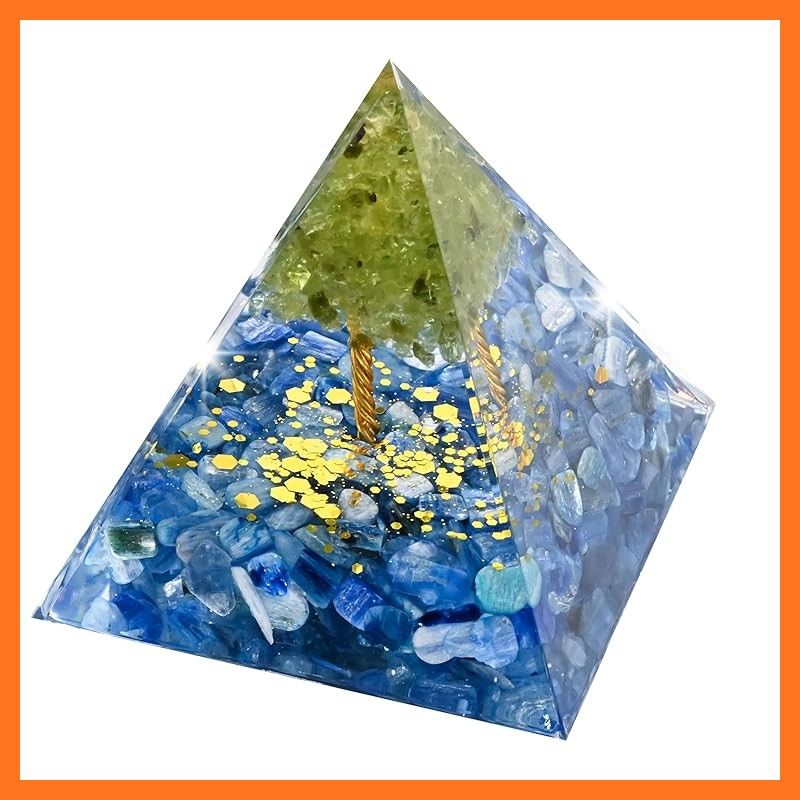 新品】 オルゴナイト クリスタル オルゴン ピラミッド ツリー 招財樹